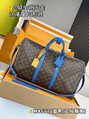 Kitlife Louis Vuitton keepall Bandoulière 50 blue bag - 50x29x23 cm - 1