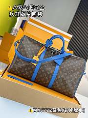 Kitlife Louis Vuitton keepall Bandoulière 50 blue bag - 50x29x23 cm - 3