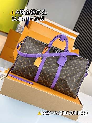 Kitlife Louis Vuitton keepall Bandoulière 50 violet bag - 50x29x23 cm