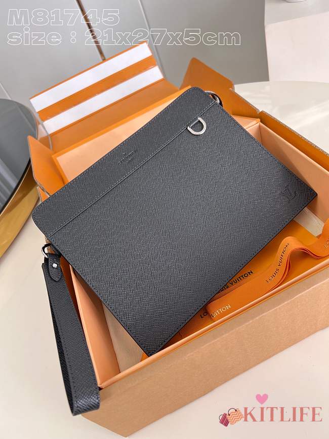Kitlife Louis Vuitton Standing Pouch black - 21x27x5 cm - 1