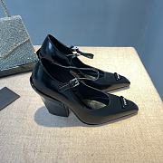 Kitlife  prada Brushed leather pumps black 95mm - 4