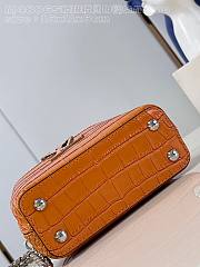 kitlife Louis Vuitton Capucines in precious crocodilian Orange bag - 16x11x6 cm - 4