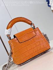 kitlife Louis Vuitton Capucines in precious crocodilian Orange bag - 16x11x6 cm - 5