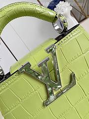 kitlife Louis Vuitton Capucines in precious crocodilian green bag - 16x11x6 cm - 4