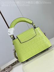 kitlife Louis Vuitton Capucines in precious crocodilian green bag - 16x11x6 cm - 6