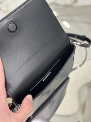kitlife Prada Brushed leather mini-bag with shoulder strap black bag - 18x12.5x2.5 cm - 4