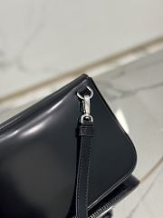 kitlife Prada Brushed leather mini-bag with shoulder strap black bag - 18x12.5x2.5 cm - 2