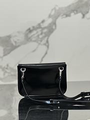 kitlife Prada Brushed leather mini-bag with shoulder strap black bag - 18x12.5x2.5 cm - 5