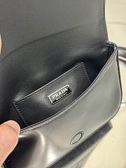 kitlife Prada Brushed leather mini-bag with shoulder strap black bag - 18x12.5x2.5 cm - 6