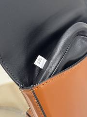 kitlife Prada Brushed leather mini-bag with shoulder strap black brown - 18x12.5x2.5 cm - 6