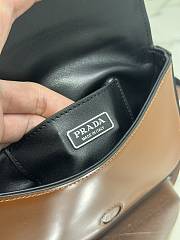 kitlife Prada Brushed leather mini-bag with shoulder strap black brown - 18x12.5x2.5 cm - 4