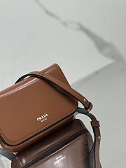 kitlife Prada Brushed leather mini-bag with shoulder strap black brown - 18x12.5x2.5 cm - 3