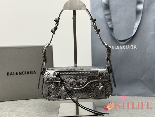 Kitlife Balenciaga Le Cagole Sling bag silver - 22.8 x12.9 x4 cm - 1