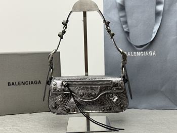 Kitlife Balenciaga Le Cagole Sling bag silver - 22.8 x12.9 x4 cm