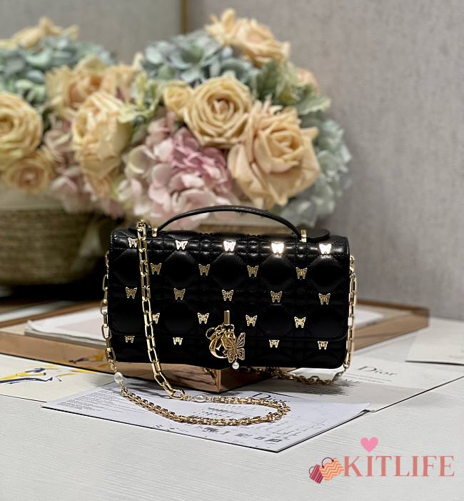 Kitlife Dior lady black bag - 21x11.5x4.5cm - 1