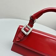 Kitlife JACQUEMUS Le chiquito long boucle red bag - 21x10x6 cm - 5