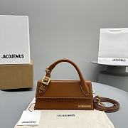 Kitlife JACQUEMUS Le chiquito long boucle brown bag - 21x10x6 cm - 1