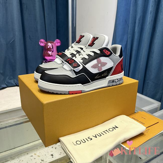 kitlife Louis Vuitton Trainer Men Sneaker red - 1