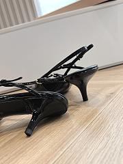 Kitlife Miu Miu 55mm buckle-embellished slingblack pumps black - 5