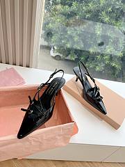 Kitlife Miu Miu 55mm buckle-embellished slingblack pumps black - 4