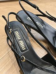 Kitlife Miu Miu 55mm buckle-embellished slingblack pumps black - 2