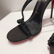 Kitlife Louboutin CL black stone 100 mm heels black - 6