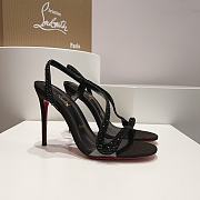 Kitlife Louboutin CL black stone 100 mm heels black - 5