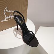 Kitlife Louboutin CL black stone 100 mm heels black - 4