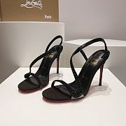 Kitlife Louboutin CL black stone 100 mm heels black - 3