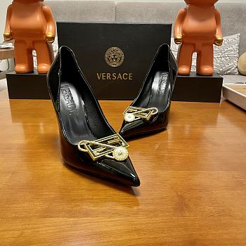 Kitlife Versace pump heel black 8.5cm