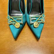 Kitlife Versace pump heel blue 8.5cm - 4
