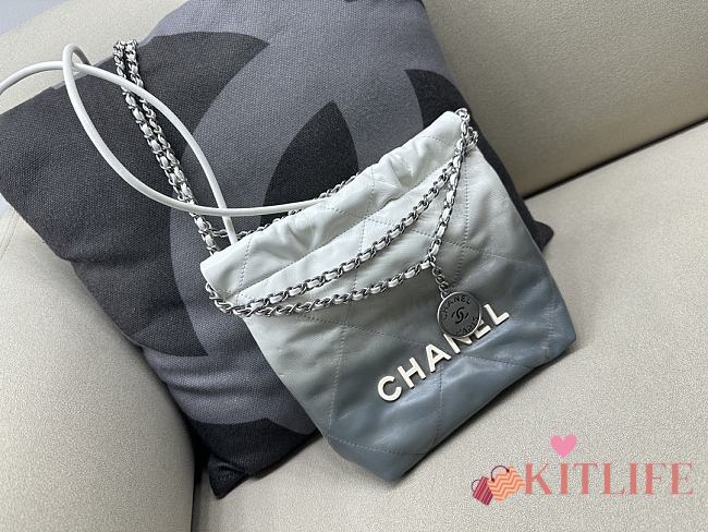 kitlife Chanel mini tote bag ombre gray - 20x19x6 cm - 1