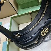 kitlife Gucci Marmont Black Bag - 21x16x5 cm - 5