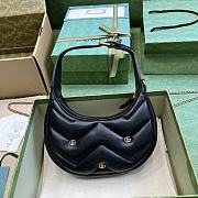 kitlife Gucci Marmont Black Bag - 21x16x5 cm - 6