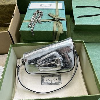 kitlife Gucci Horsebit 1995 Silver bag - 12x19x6 cm