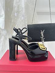 kitlife VALENTINO V logo pumps black 11cm - 1