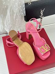 kitlife VALENTINO V logo pumps Pink 11cm - 3