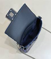 kitlife fendi Baguette Leather bag with gradient blue sequins bag - 19x5x11cm - 6