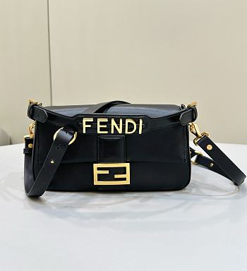 Kitlife fendi Baguette Stefano Pilati black bag - 27x6x13 cm