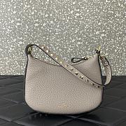 kitlife Valentino Rockstud Hobo Gray Bag - 20x12.x1.5cm - 1