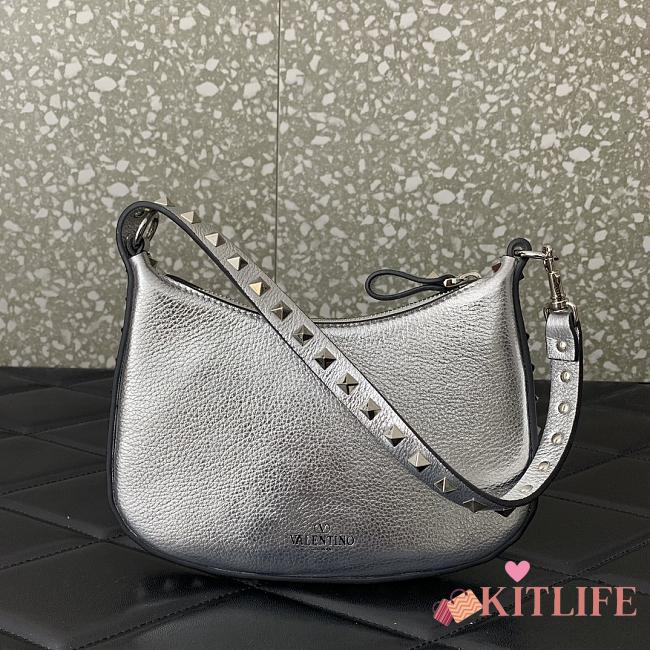 kitlife Valentino Rockstud Hobo silver Bag - 20x12.x1.5cm - 1