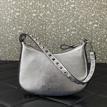 kitlife Valentino Rockstud Hobo silver Bag - 20x12.x1.5cm