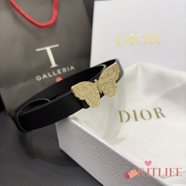 kitlife Dior belt - 2cm black - 1