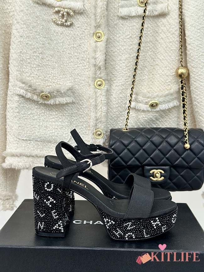 Kitlife Chanel sandal black 90 mm - 1