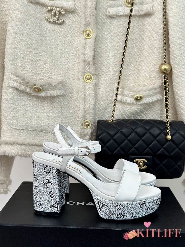 Kitlife Chanel sandal White 90 mm - 1