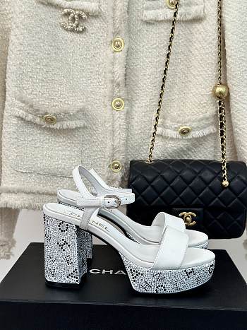 Kitlife Chanel sandal White 90 mm