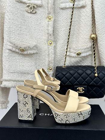 Kitlife Chanel sandal yellow 90 mm