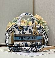 kitlife Dior lady butterfly blue bag - 24x20x11cm - 1