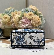 kitlife Dior lady butterfly blue bag - 24x20x11cm - 6