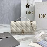 Kitlife Dior lady white bag soft leather - 21x11.5x4.5cm - 1